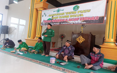 PCNU Nabire Bersama YP Al-Maarif Sidoharjo Way Panji Gelar Kegiatan Santunan Anak Yatim